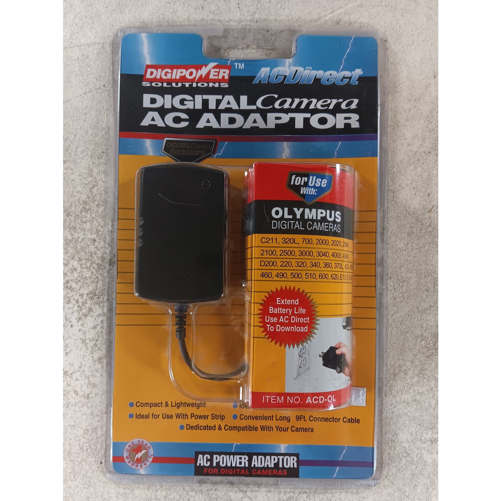 DigiPower Digital Camera Ac Adapter For Olympus NEW SEALED